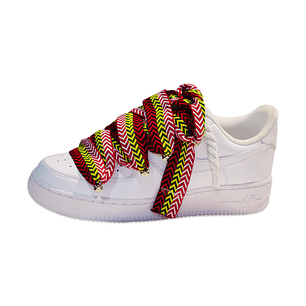 Air Force 1 Low Triple White Lanvin Laces Red