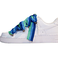 Air Force 1 Low Triple White Lanvin Laces Blue - Thumbnail 1