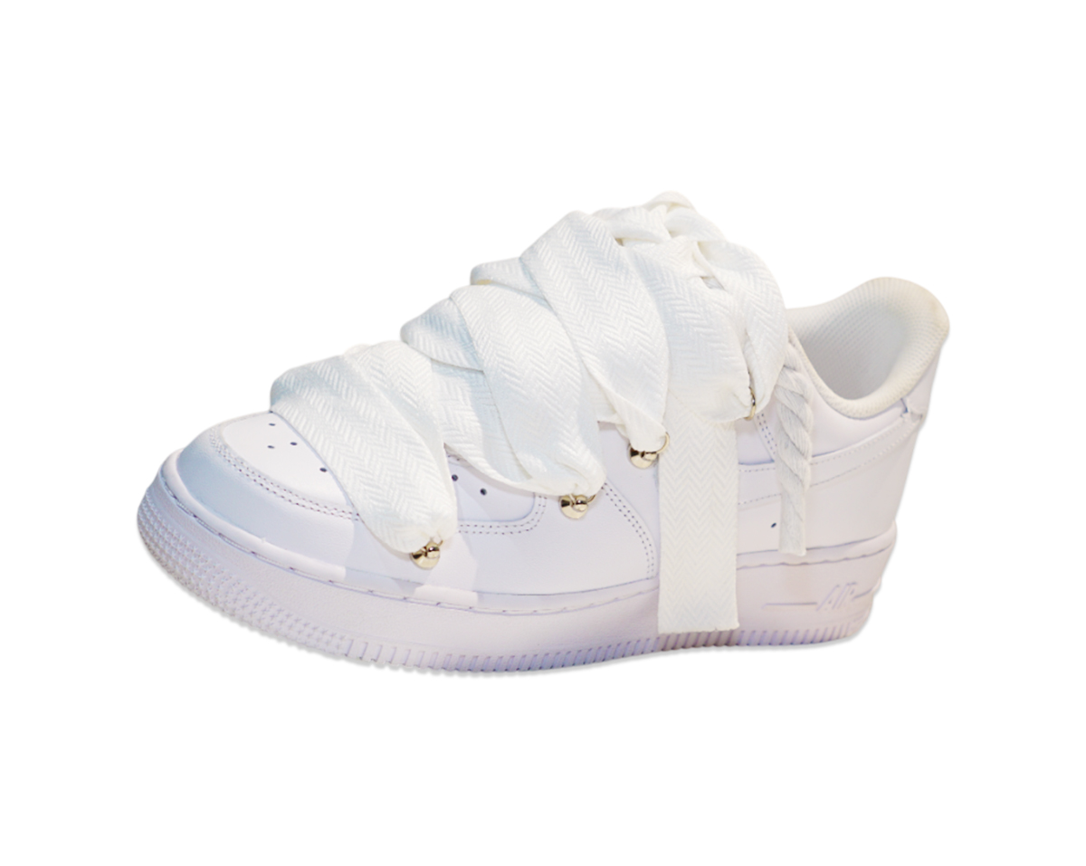 Air Force 1 Low Triple White Lanvin Laces White 3