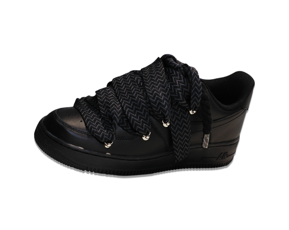Air Force 1 Low Triple Black Lanvin Laces Black 3