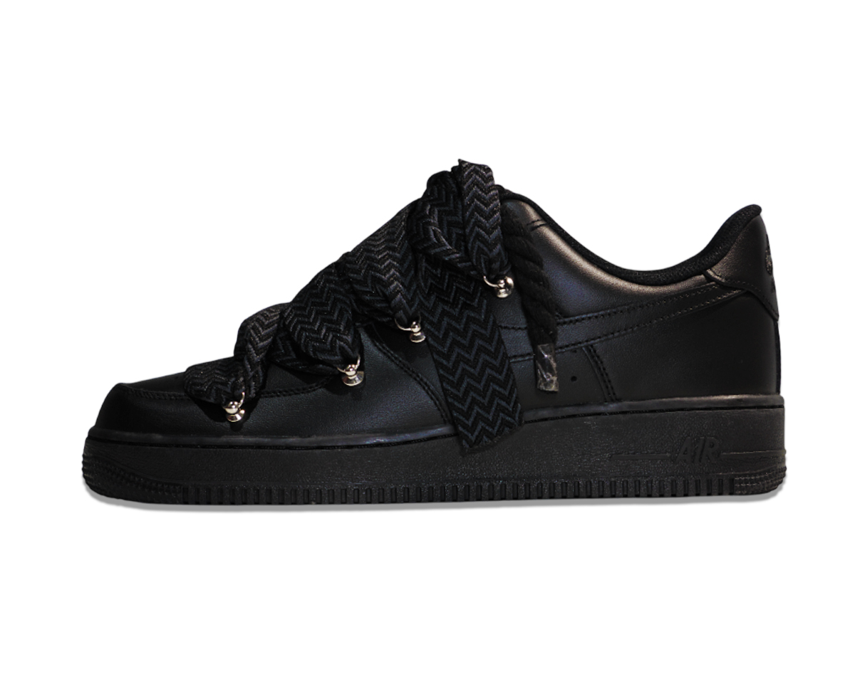 Air Force 1 Low Triple Black Lanvin Laces Black 1