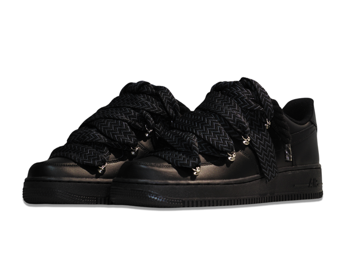 Air Force 1 Low Triple Black Lanvin Laces Black 2