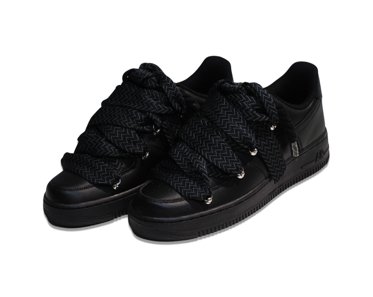 Air Force 1 Low Triple Black Lanvin Laces Black 4