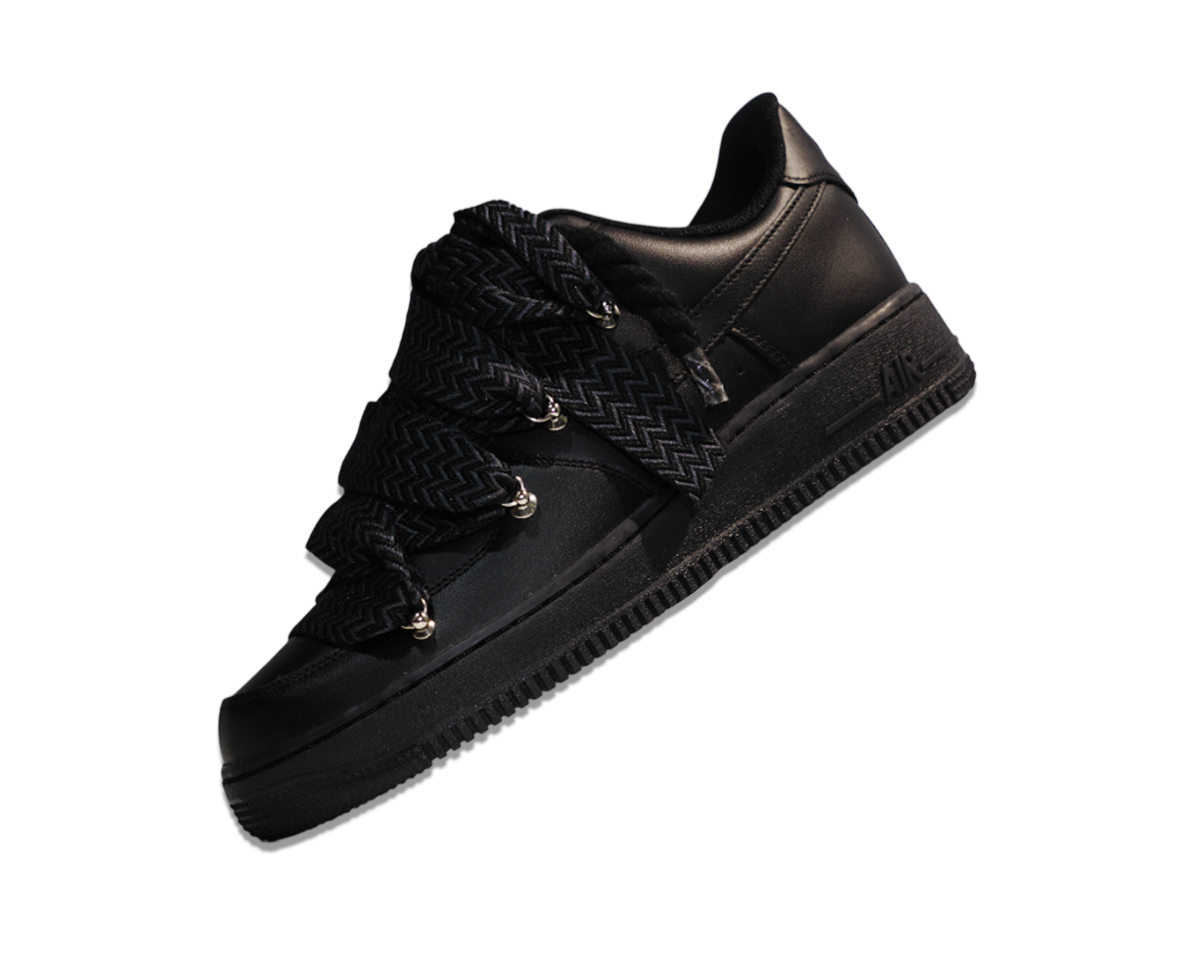 Air Force 1 Low Triple Black Lanvin Laces Black 5