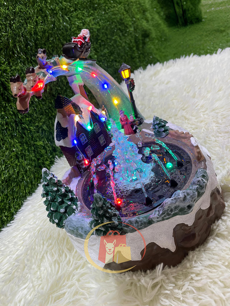 Villa Navideña Pileta Papa Noel 3