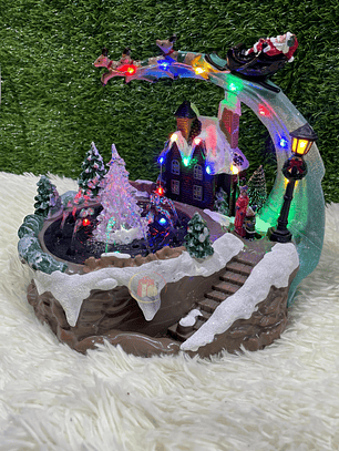 Villa Navideña Pileta Papa Noel