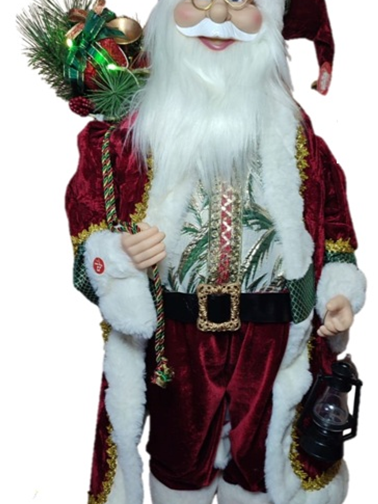  Papá Noel musical con movimiento 95 cm 3