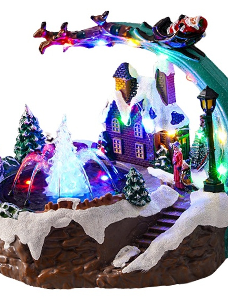 Villa Navideña Pileta Papa Noel 5