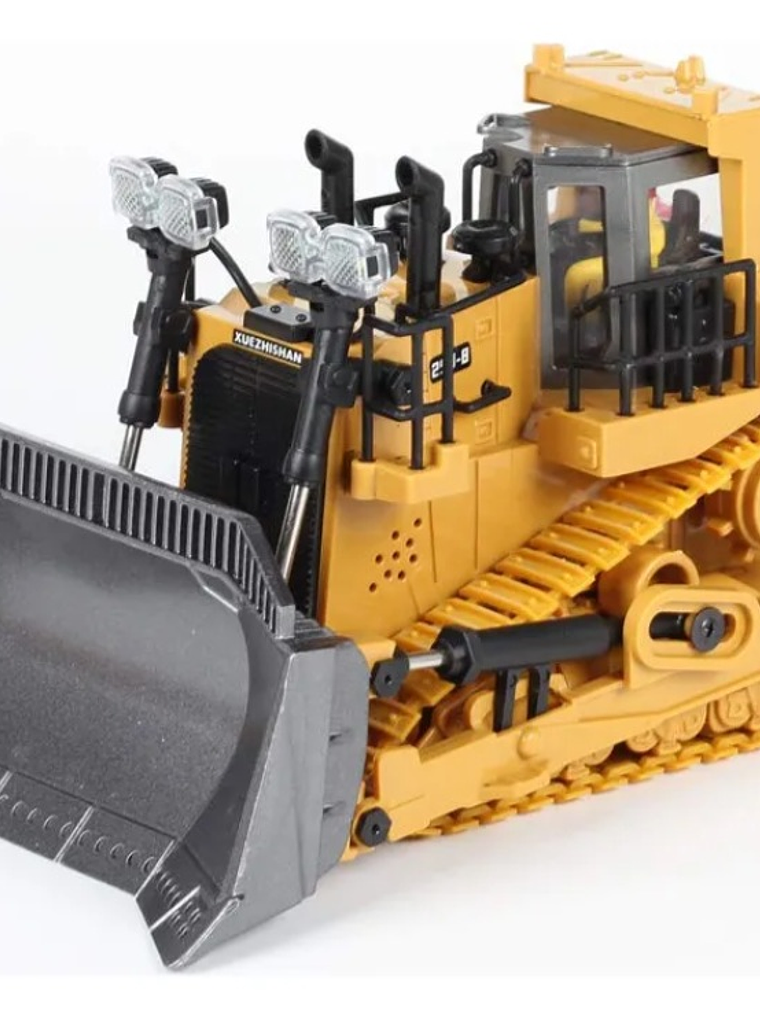 Miniatura XZ5 Tractor de Orugas Bulldozer Escala 1:24 3