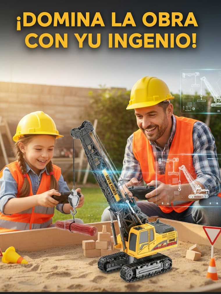 Grua con Oruga Control Remoto 1