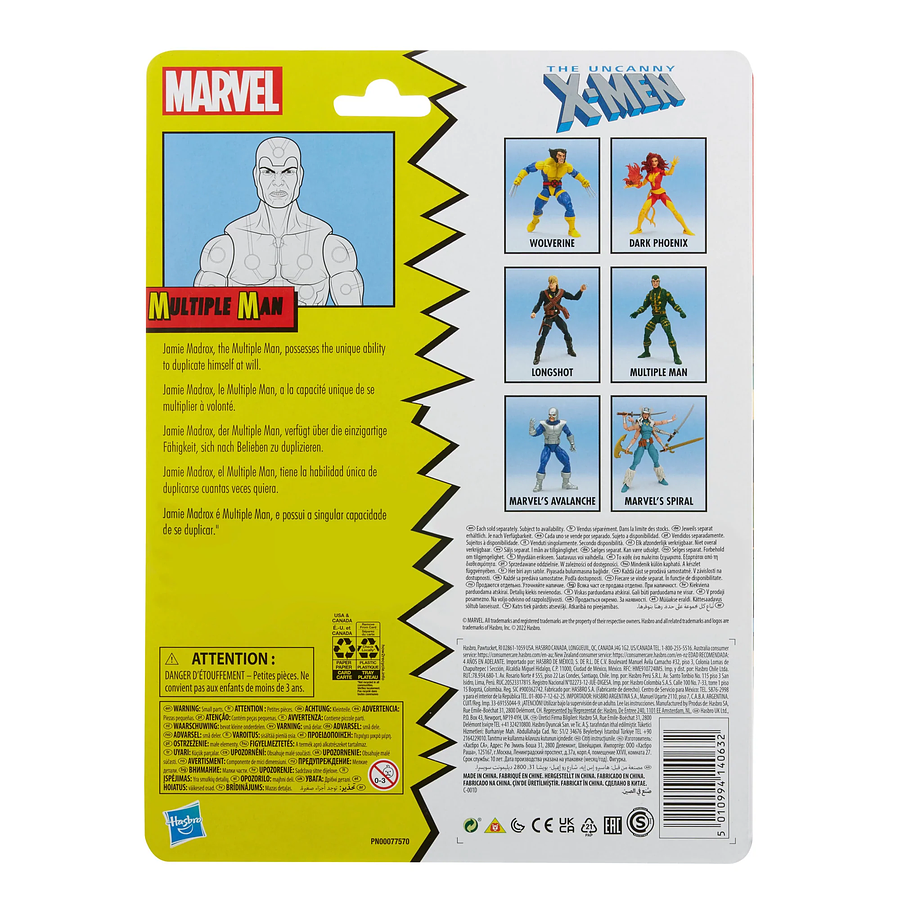 The Uncanny X-Men Marvel Legends Retro Collection Multiple Man 7