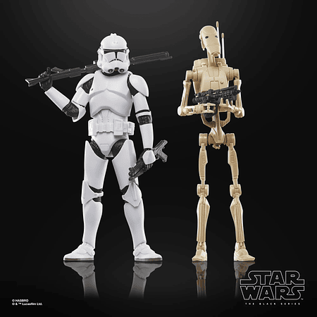 Star Wars The Black Series Clone Trooper & Battle Droid G0241