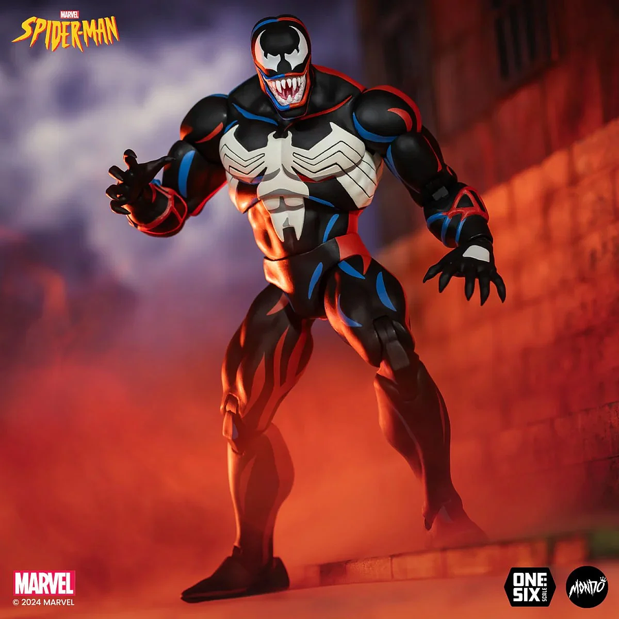 [Preventa 1 Abierta] Spider-Man: The Animated Series Venom 1:6 Scale Action Figure 7