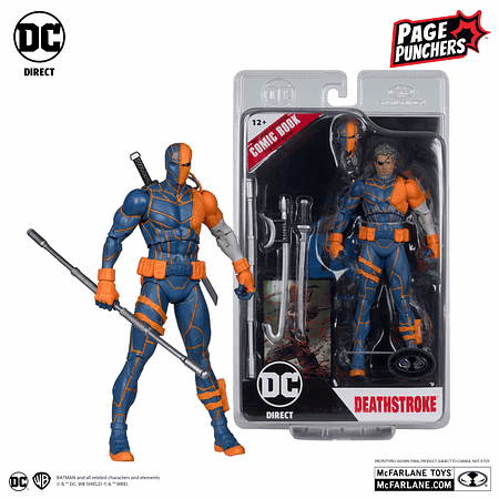 McFarlane DC Direct Platinum Edition Deathstroke Action Figure with Comic Book (DC Rebirth)