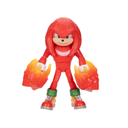 Sonic the Hedgehog 3 5-inch Knuckles with Fire Fist Action Figure