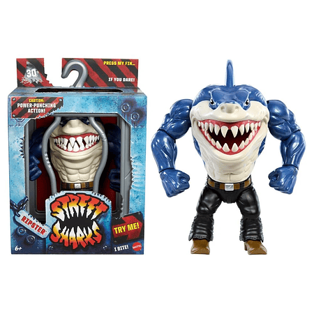 Street Sharks 30th Anniversary Ripster MTHYD57 (Detalle en caja y pintura)