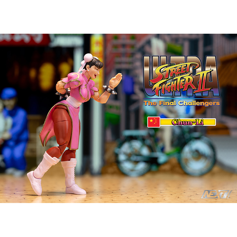SDCC 2024 Exclusive – Jada Toys Ultra Street Fighter II Pink Chun-Li 1