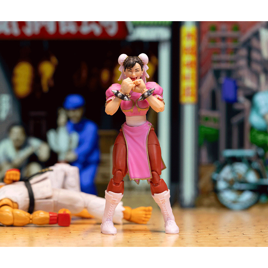 SDCC 2024 Exclusive – Jada Toys Ultra Street Fighter II Pink Chun-Li 5