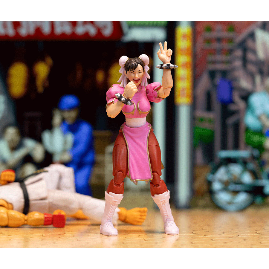 SDCC 2024 Exclusive – Jada Toys Ultra Street Fighter II Pink Chun-Li 8