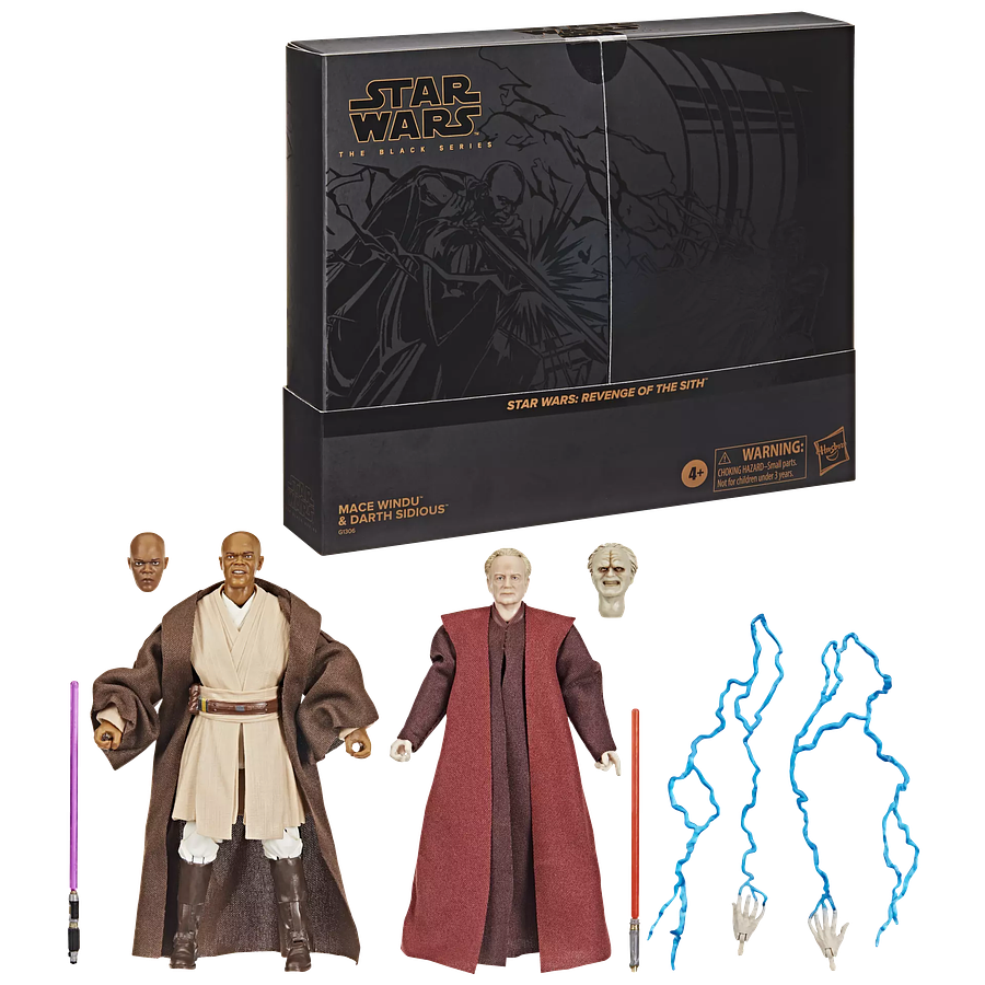 [Preventa Express] Star Wars The Black Series Mace Windu & Darth Sidious (Exclusive) 1