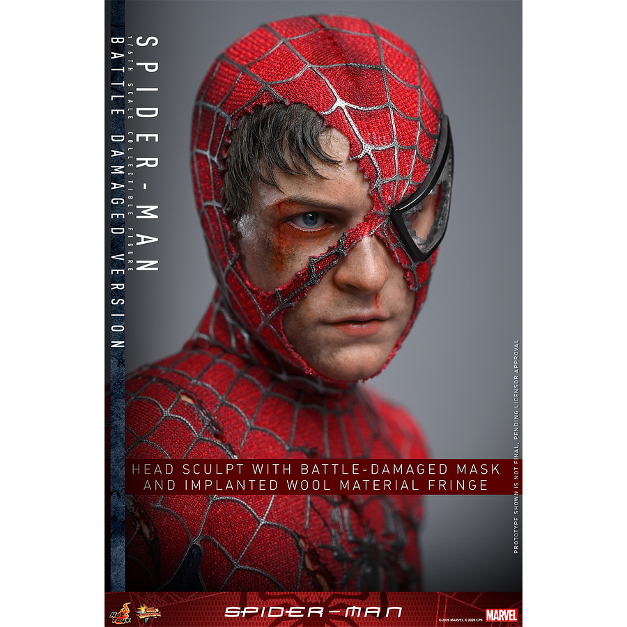 [Preventa Abierta] Spider-Man (2002) MMS859 Spider-Man (Battle Damaged Ver.) 1/6th Scale Collectible Figure 12