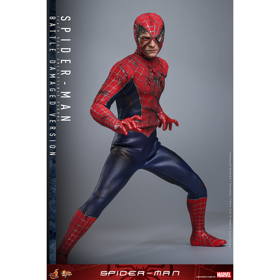 [Preventa Abierta] Spider-Man (2002) MMS859 Spider-Man (Battle Damaged Ver.) 1/6th Scale Collectible Figure 16