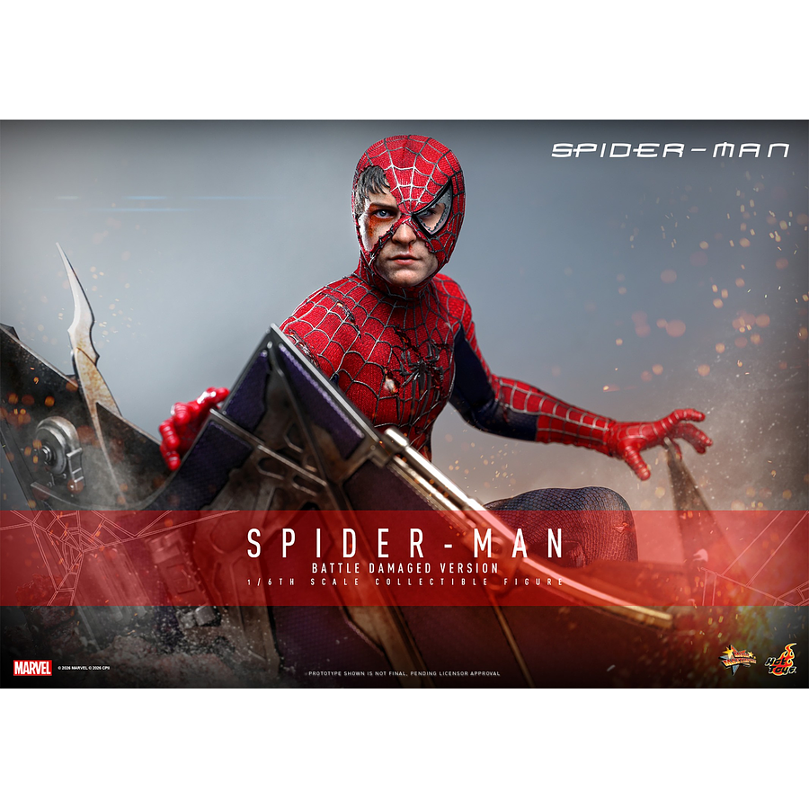 [Preventa Abierta] Spider-Man (2002) MMS859 Spider-Man (Battle Damaged Ver.) 1/6th Scale Collectible Figure 5