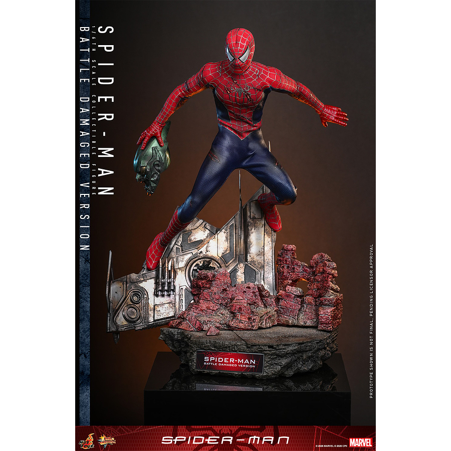 [Preventa Abierta] Spider-Man (2002) MMS859 Spider-Man (Battle Damaged Ver.) 1/6th Scale Collectible Figure 8