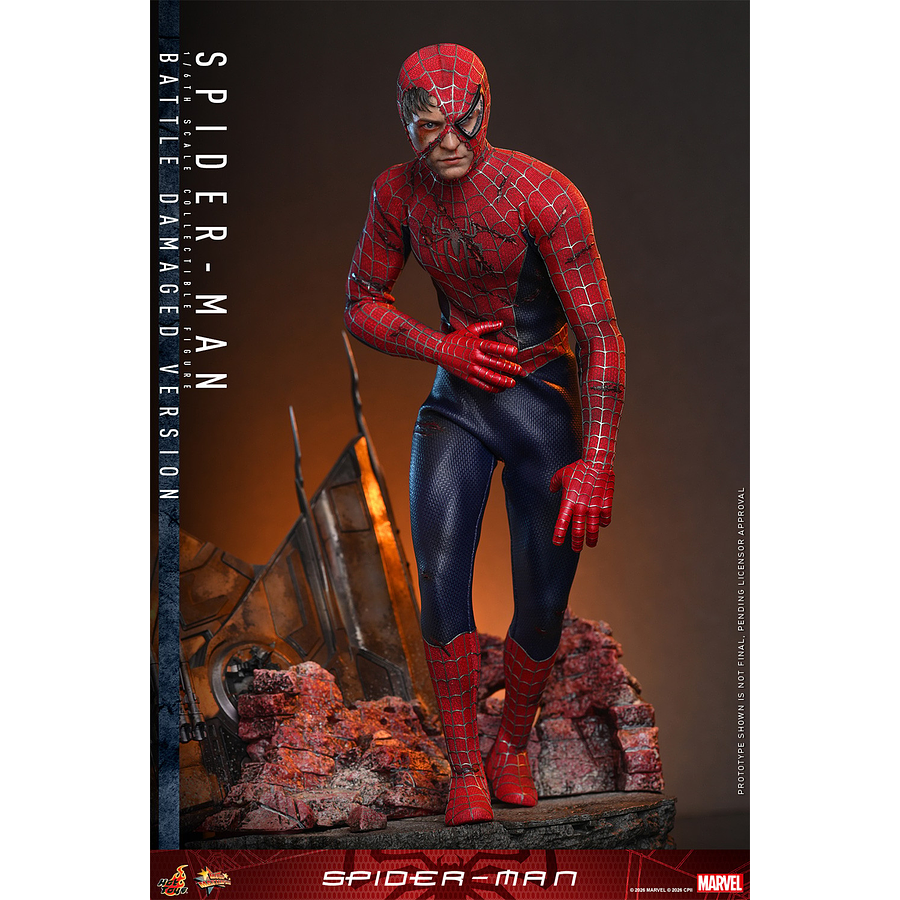 [Preventa Abierta] Spider-Man (2002) MMS859 Spider-Man (Battle Damaged Ver.) 1/6th Scale Collectible Figure 13