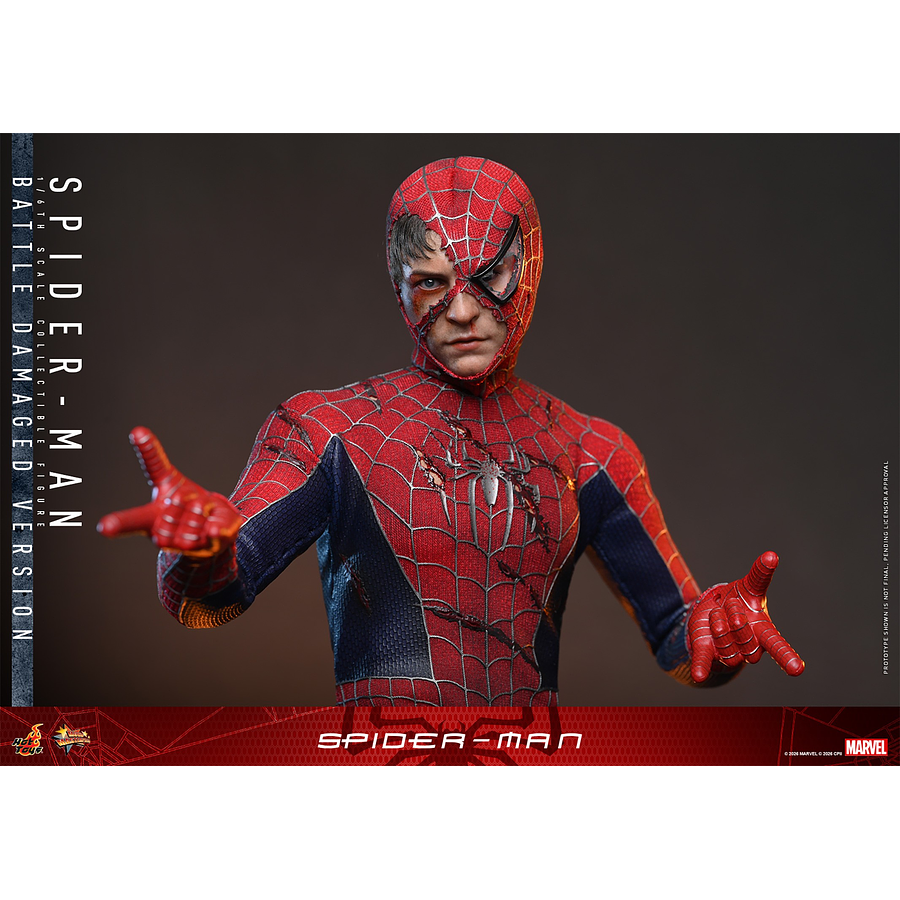 [Preventa Abierta] Spider-Man (2002) MMS859 Spider-Man (Battle Damaged Ver.) 1/6th Scale Collectible Figure 14