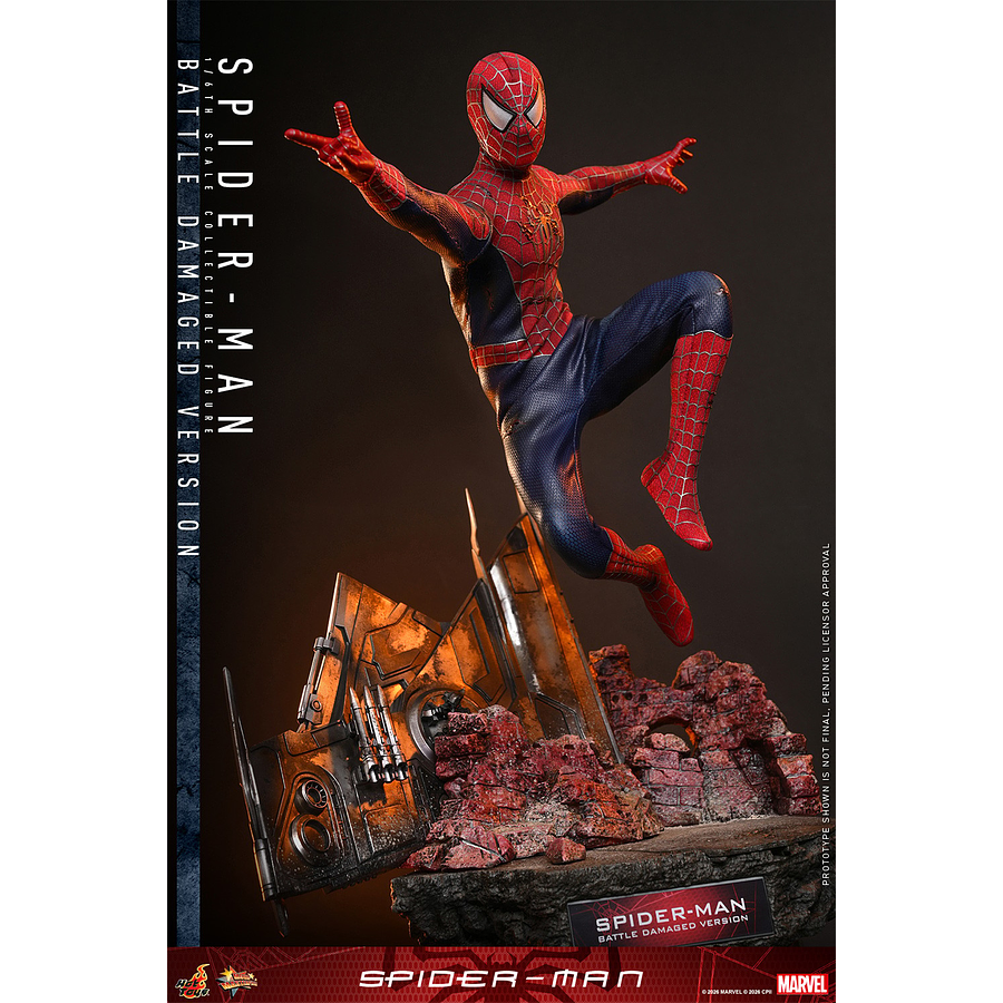 [Preventa Abierta] Spider-Man (2002) MMS859 Spider-Man (Battle Damaged Ver.) 1/6th Scale Collectible Figure 7