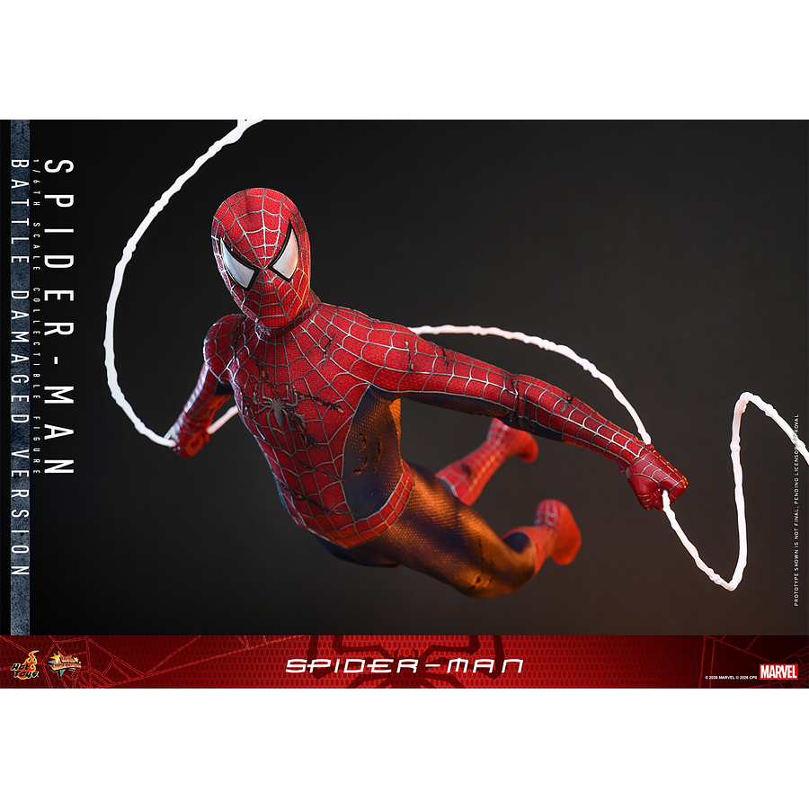 [Preventa Abierta] Spider-Man (2002) MMS859 Spider-Man (Battle Damaged Ver.) 1/6th Scale Collectible Figure 6