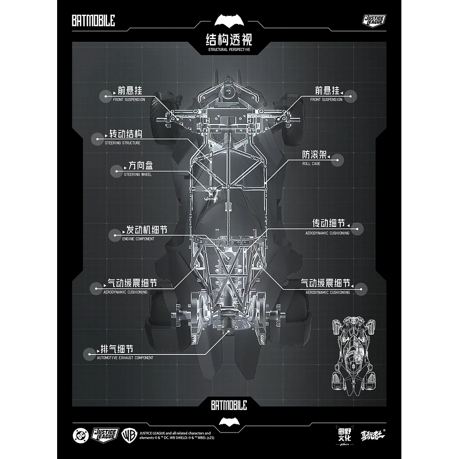 [Preventa Abierta] DC Multiverse BVS/JL Transformable Batmobile 1/12 Scale Figure LPZZ/UPF 8