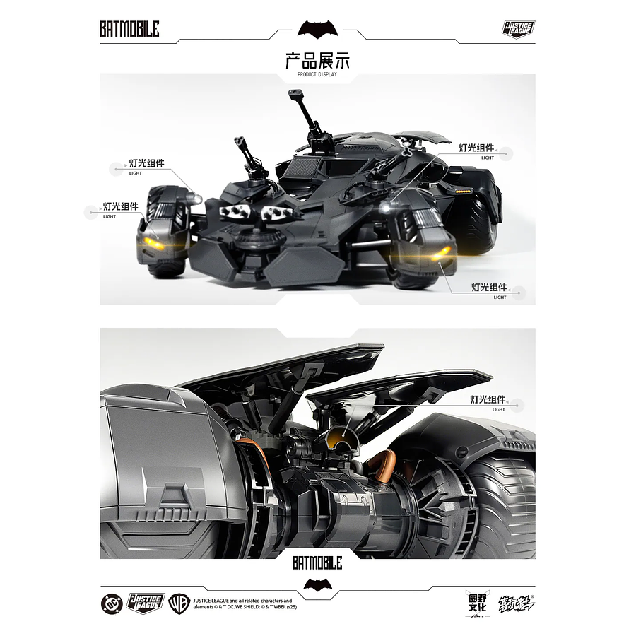 [Preventa Abierta] DC Multiverse BVS/JL Transformable Batmobile 1/12 Scale Figure LPZZ/UPF 6