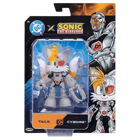 [Preventa Abierta] DC X Sonic the Hedgehog 5” Tails as Cyborg Action Figure (Wave 2) Exclusive