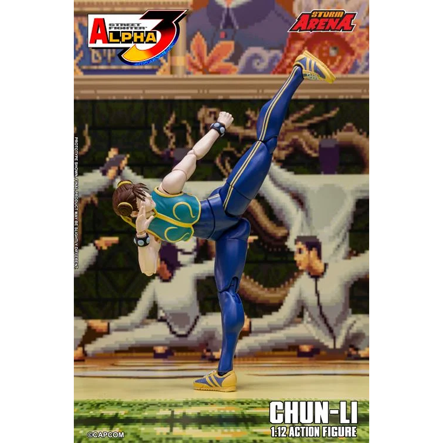 [Preventa 1 Abierta] Street Fighter Alpha 3 Storm Arena Chun-Li 1/12 Scale Action Figure 6