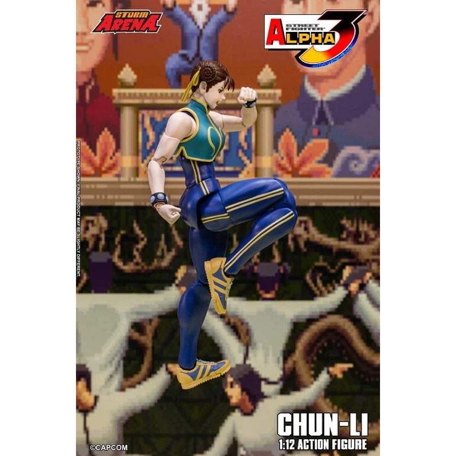 [Preventa 1 Abierta] Street Fighter Alpha 3 Storm Arena Chun-Li 1/12 Scale Action Figure 8