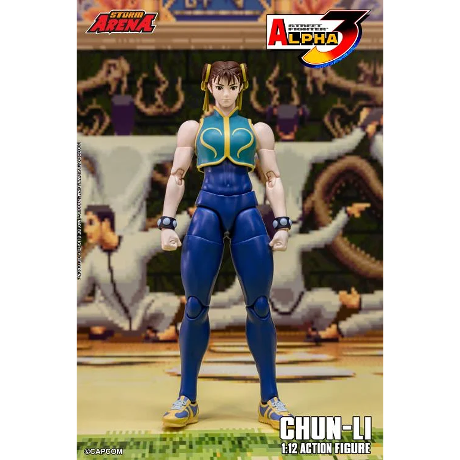 [Preventa 1 Abierta] Street Fighter Alpha 3 Storm Arena Chun-Li 1/12 Scale Action Figure 1