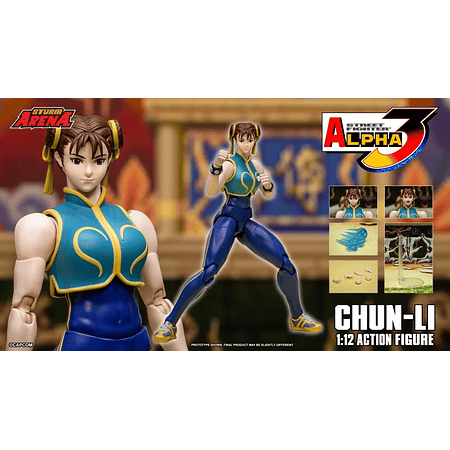 [Preventa 1 Abierta] Street Fighter Alpha 3 Storm Arena Chun-Li 1/12 Scale Action Figure