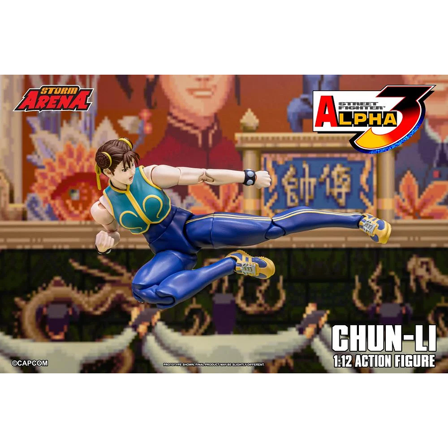 [Preventa 1 Abierta] Street Fighter Alpha 3 Storm Arena Chun-Li 1/12 Scale Action Figure 10