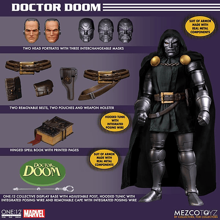 [Preventa Abierta] Doctor Doom One:12 Collective Action Figure - ReRun