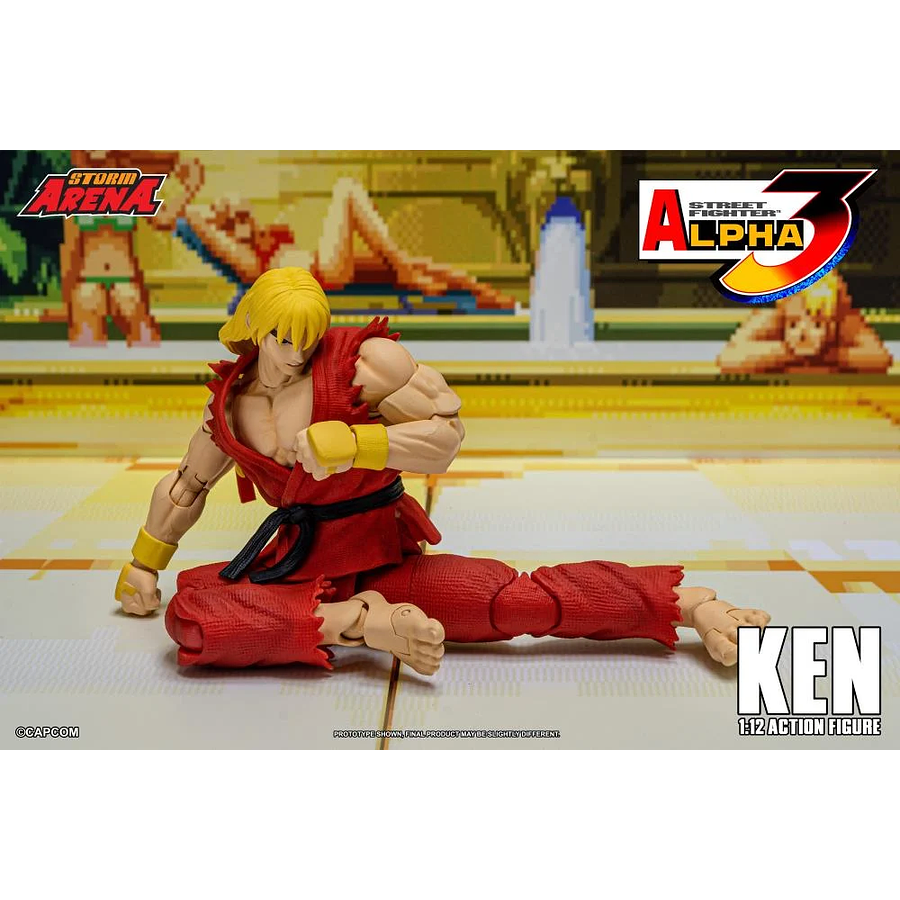 [Preventa 2 Abierta] Street Fighter Alpha 3 Storm Arena Ken 1/12 Scale Action Figure (Restock) 6