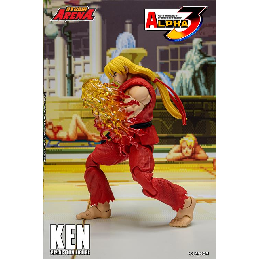 [Preventa 2 Abierta] Street Fighter Alpha 3 Storm Arena Ken 1/12 Scale Action Figure (Restock) 8