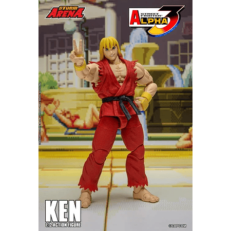 [Preventa 2 Abierta] Street Fighter Alpha 3 Storm Arena Ken 1/12 Scale Action Figure (Restock)