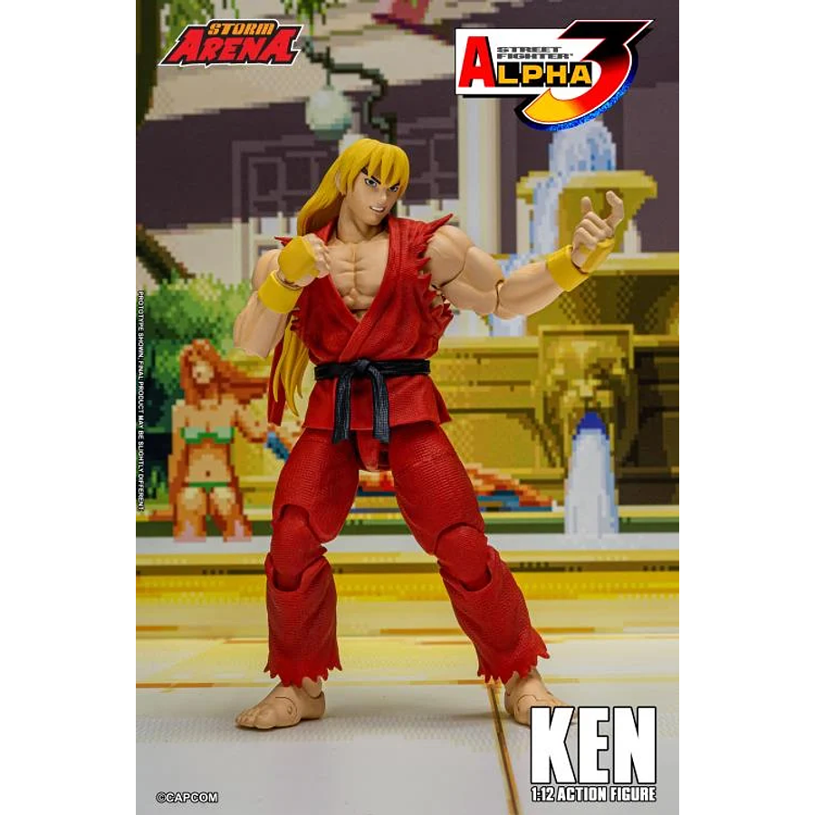 [Preventa 2 Abierta] Street Fighter Alpha 3 Storm Arena Ken 1/12 Scale Action Figure (Restock) 10
