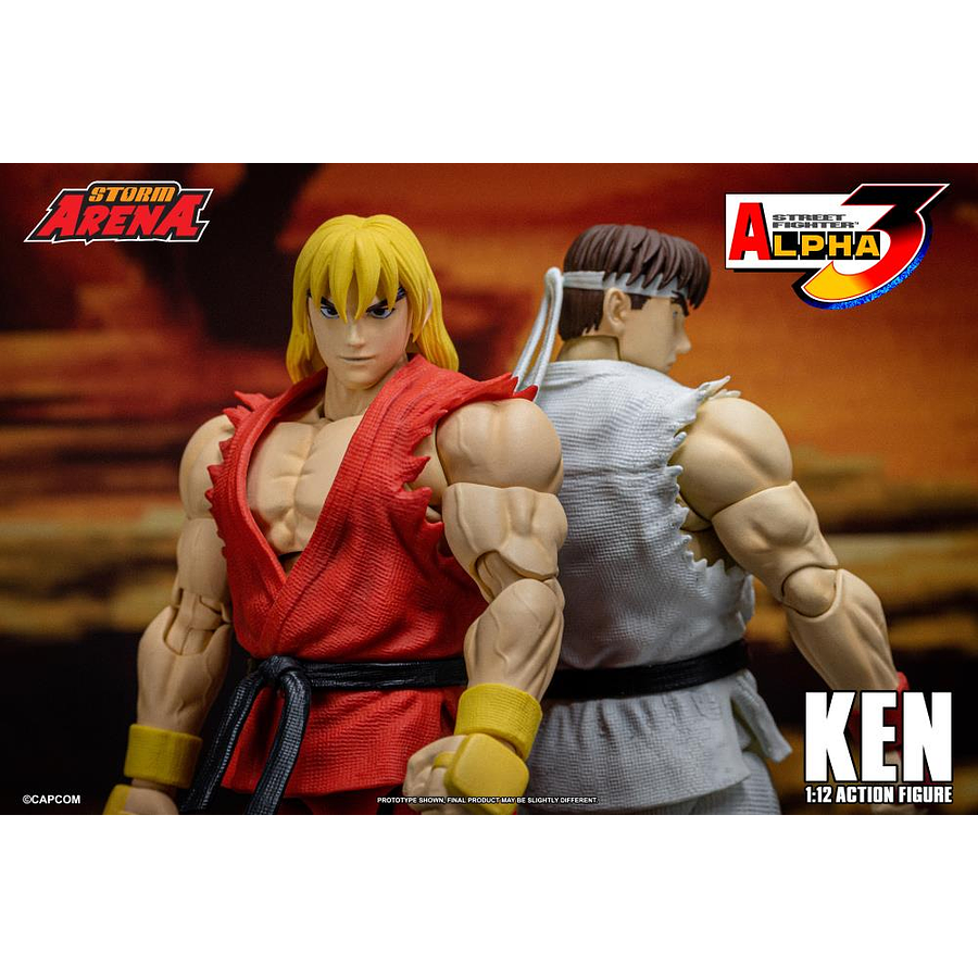[Preventa 2 Abierta] Street Fighter Alpha 3 Storm Arena Ken 1/12 Scale Action Figure (Restock) 11