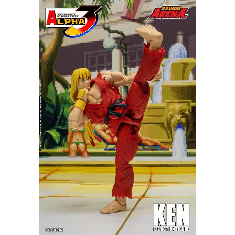 [Preventa 2 Abierta] Street Fighter Alpha 3 Storm Arena Ken 1/12 Scale Action Figure (Restock) 12