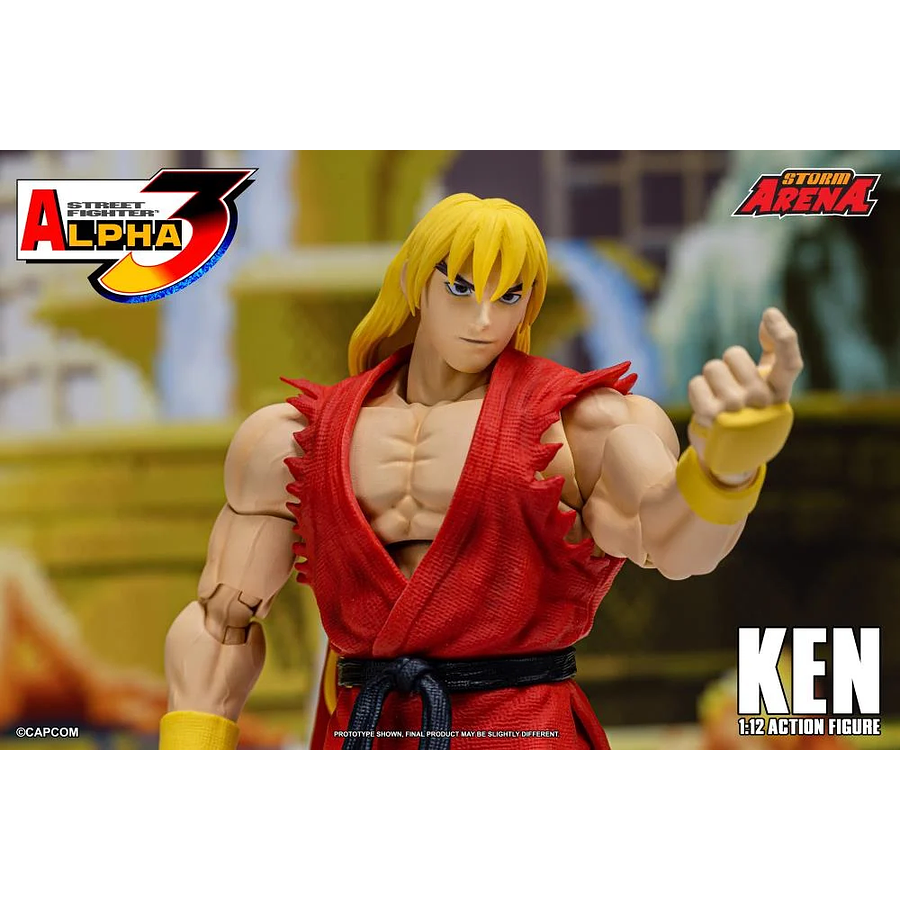 [Preventa 2 Abierta] Street Fighter Alpha 3 Storm Arena Ken 1/12 Scale Action Figure (Restock) 15