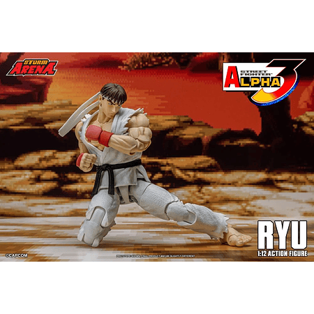 [Preventa 2 Abierta] Street Fighter Alpha 3 Storm Arena Ryu 1/12 Scale Action Figure (Restock)