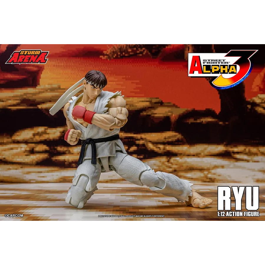 [Preventa 2 Abierta] Street Fighter Alpha 3 Storm Arena Ryu 1/12 Scale Action Figure (Restock) 2